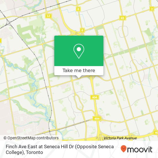 Finch Ave East at Seneca Hill Dr (Opposite Seneca College) plan