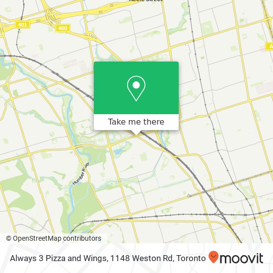 Always 3 Pizza and Wings, 1148 Weston Rd map