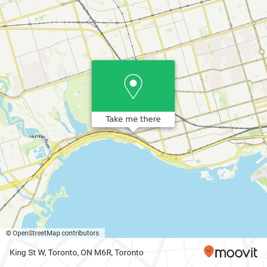 King St W, Toronto, ON M6R map