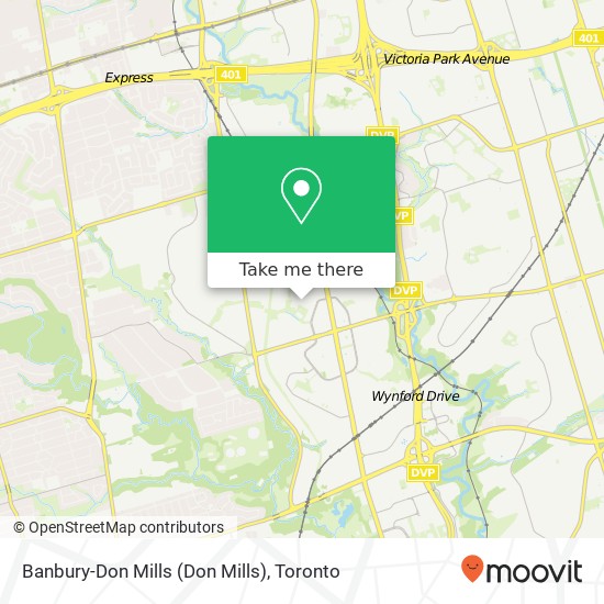Banbury-Don Mills map
