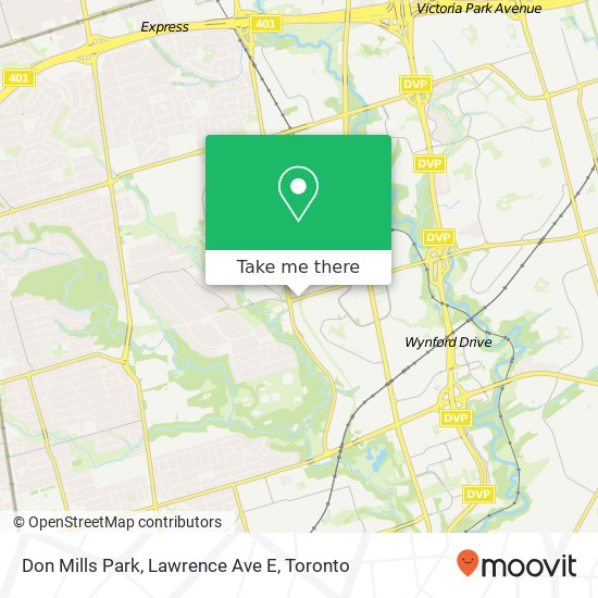Don Mills Park, Lawrence Ave E map