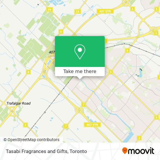 Tasabi Fragrances and Gifts map