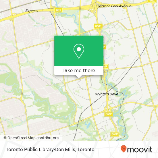 Toronto Public Library-Don Mills map