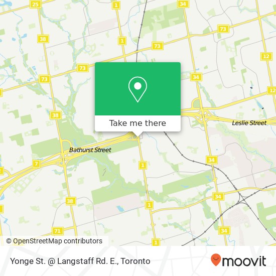 Yonge St. @ Langstaff Rd. E. map