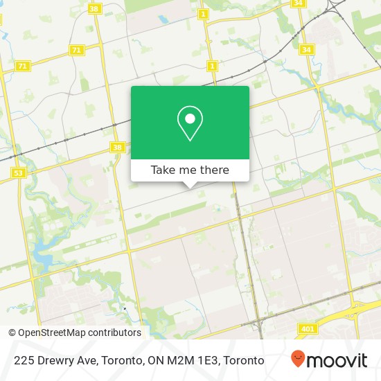 225 Drewry Ave, Toronto, ON M2M 1E3 map