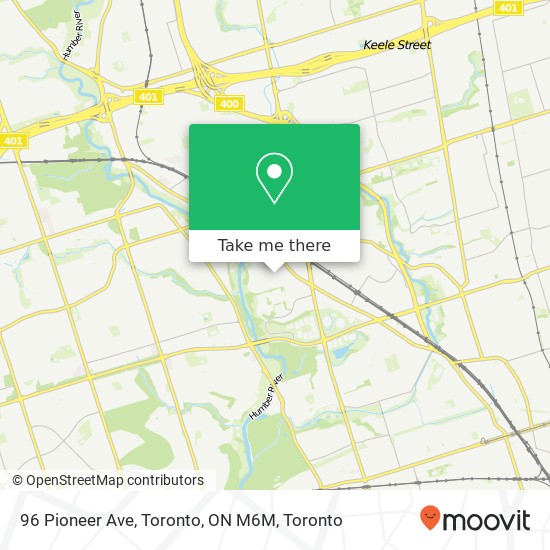 96 Pioneer Ave, Toronto, ON M6M plan
