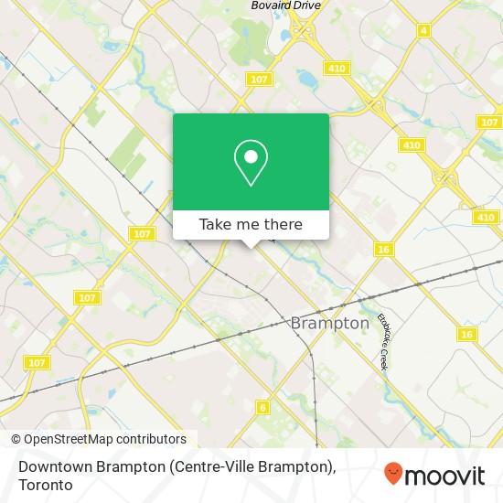 Downtown Brampton (Centre-Ville Brampton) map