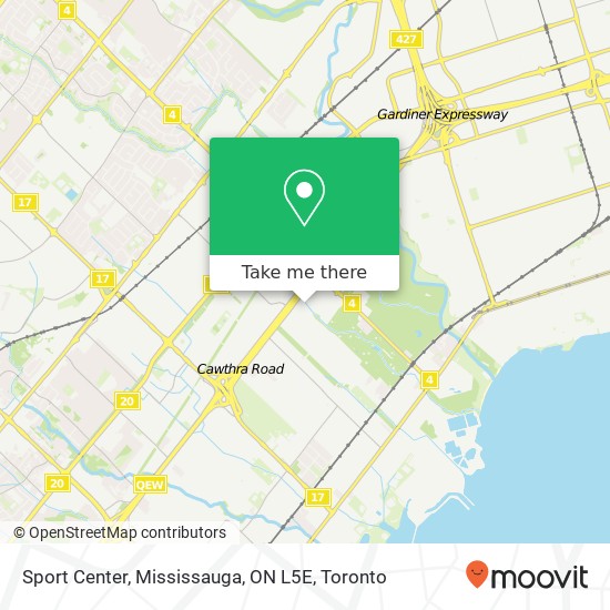 Sport Center, Mississauga, ON L5E map