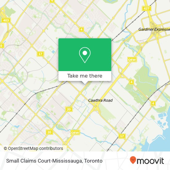 Small Claims Court-Mississauga plan