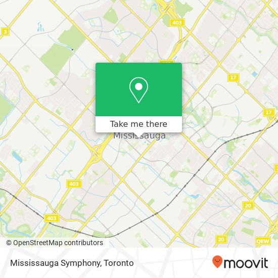 Mississauga Symphony map