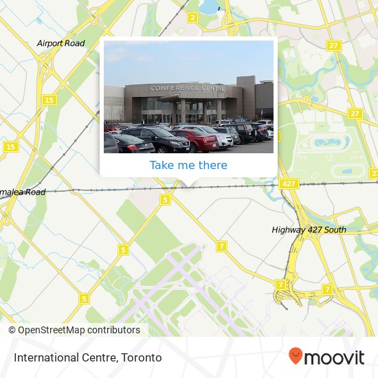 International Centre map