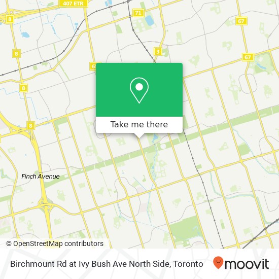 Birchmount Rd at Ivy Bush Ave North Side plan