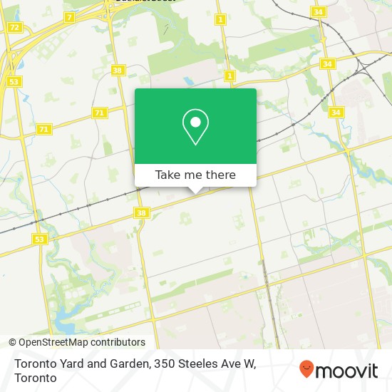 Toronto Yard and Garden, 350 Steeles Ave W map