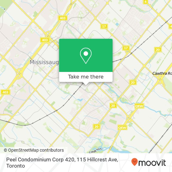 Peel Condominium Corp 420, 115 Hillcrest Ave plan