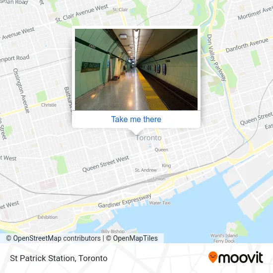 St Patrick Station map