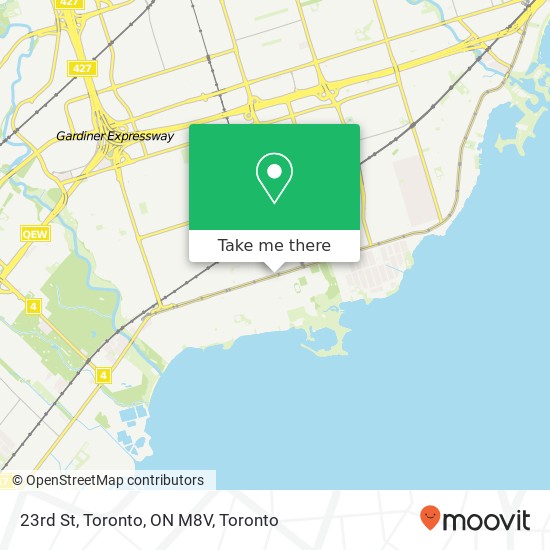 23rd St, Toronto, ON M8V map