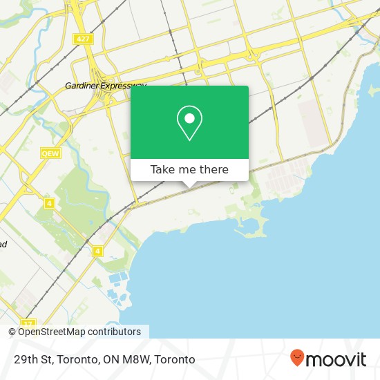 29th St, Toronto, ON M8W plan