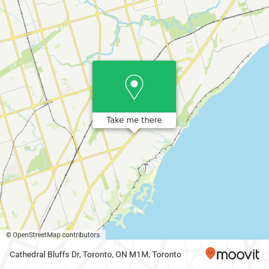 Cathedral Bluffs Dr, Toronto, ON M1M map