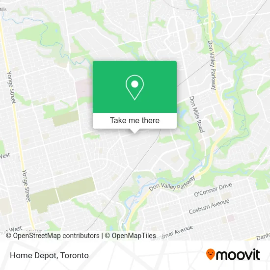 Home Depot map
