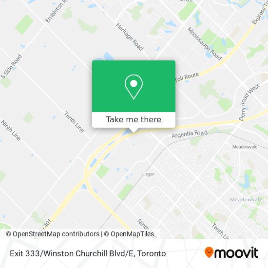 Exit 333 / Winston Churchill Blvd / E map