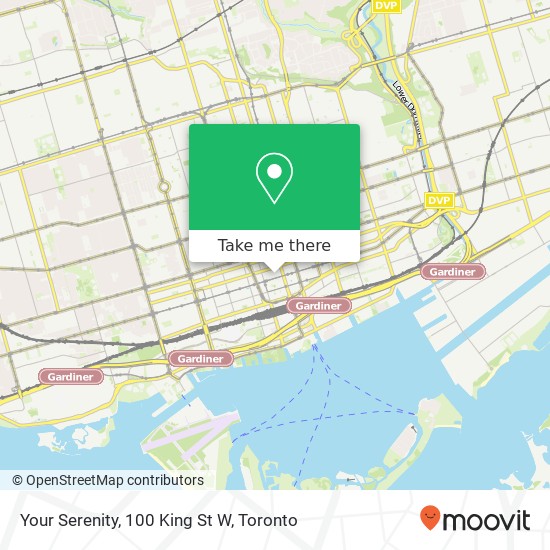 Your Serenity, 100 King St W map