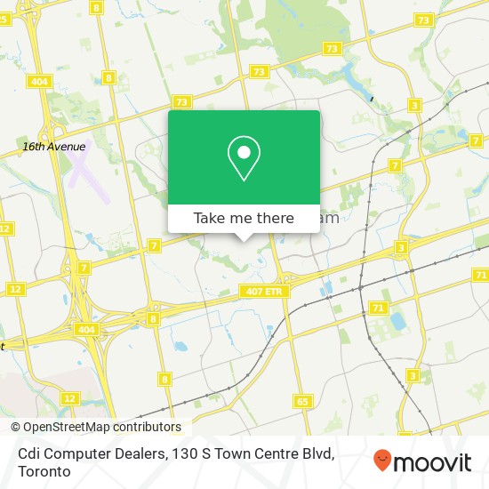 Cdi Computer Dealers, 130 S Town Centre Blvd map