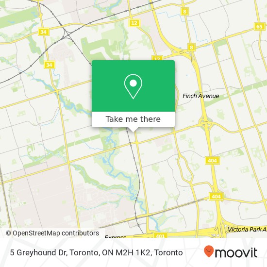 5 Greyhound Dr, Toronto, ON M2H 1K2 map
