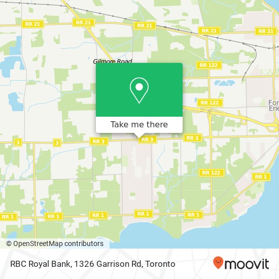 RBC Royal Bank, 1326 Garrison Rd map