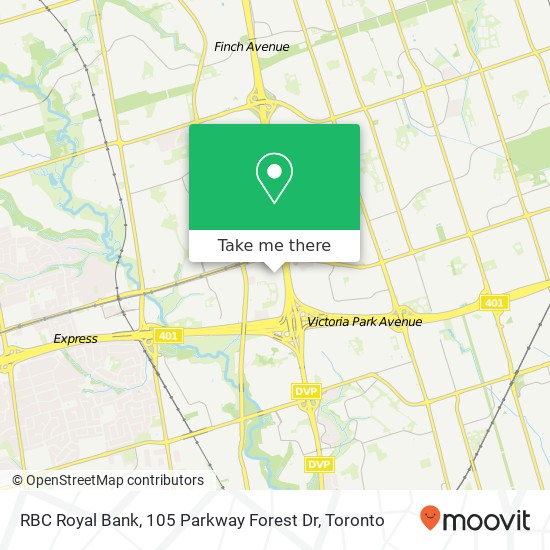 RBC Royal Bank, 105 Parkway Forest Dr map