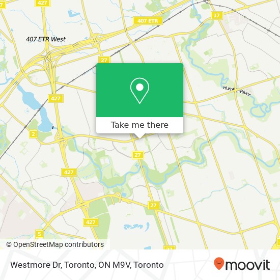 Westmore Dr, Toronto, ON M9V map