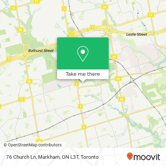 76 Church Ln, Markham, ON L3T map