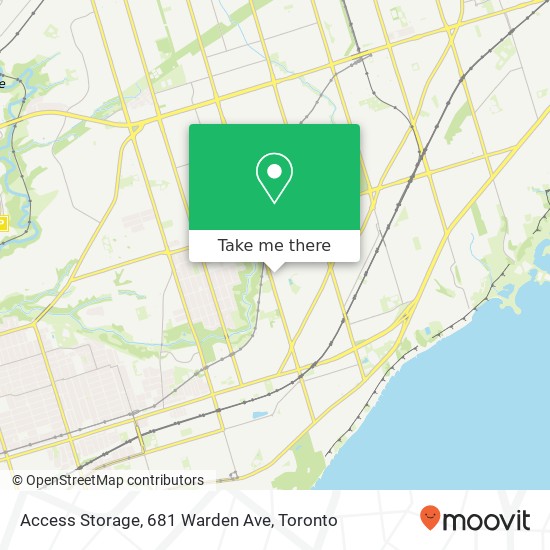 Access Storage, 681 Warden Ave map