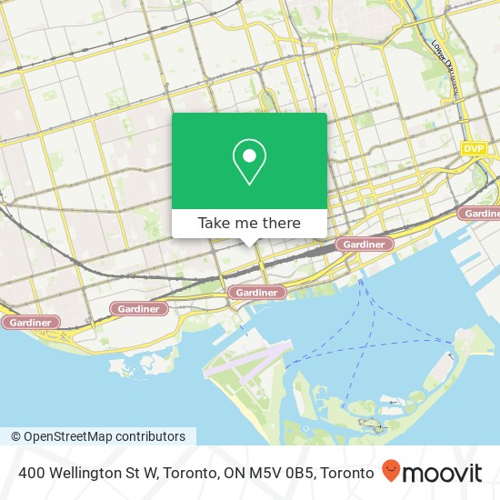 400 Wellington St W, Toronto, ON M5V 0B5 map