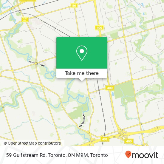 59 Gulfstream Rd, Toronto, ON M9M map