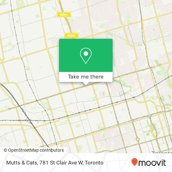 Mutts & Cats, 781 St Clair Ave W map