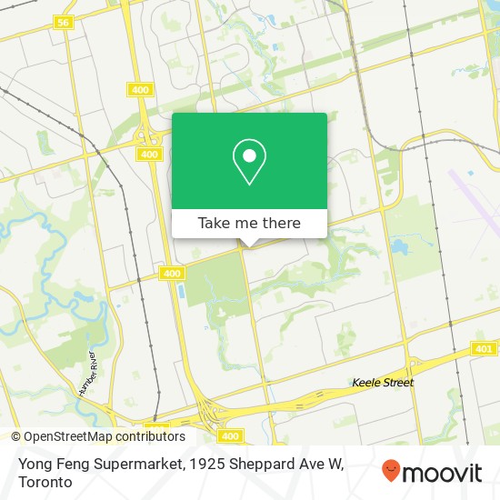 Yong Feng Supermarket, 1925 Sheppard Ave W map