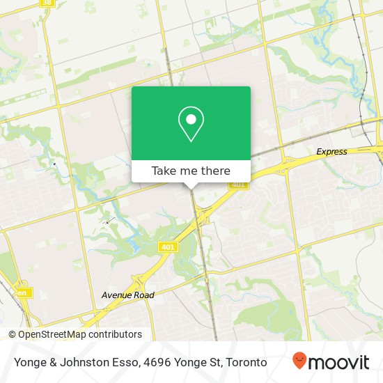 Yonge & Johnston Esso, 4696 Yonge St map