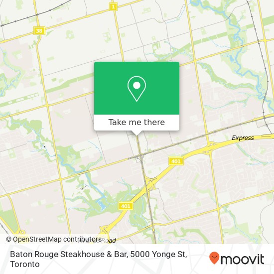 Baton Rouge Steakhouse & Bar, 5000 Yonge St map