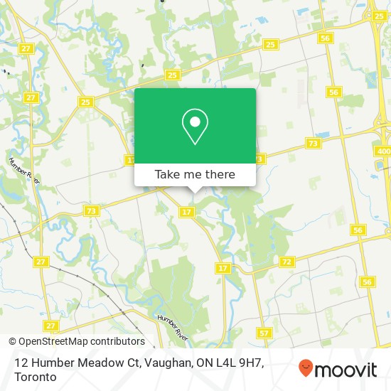 12 Humber Meadow Ct, Vaughan, ON L4L 9H7 map