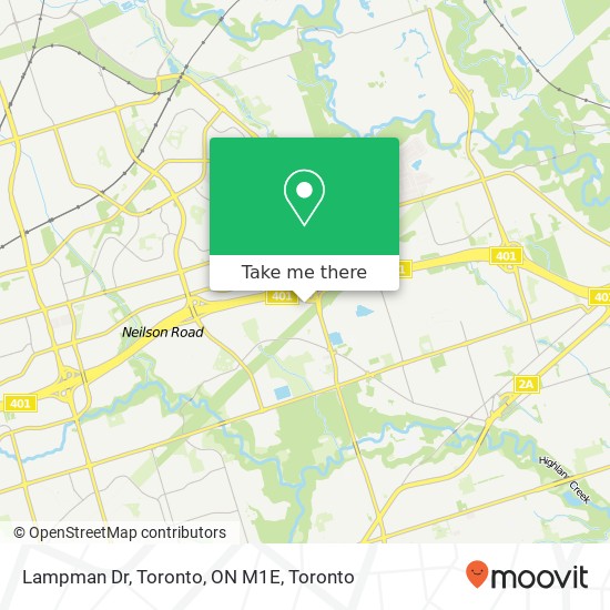 Lampman Dr, Toronto, ON M1E map