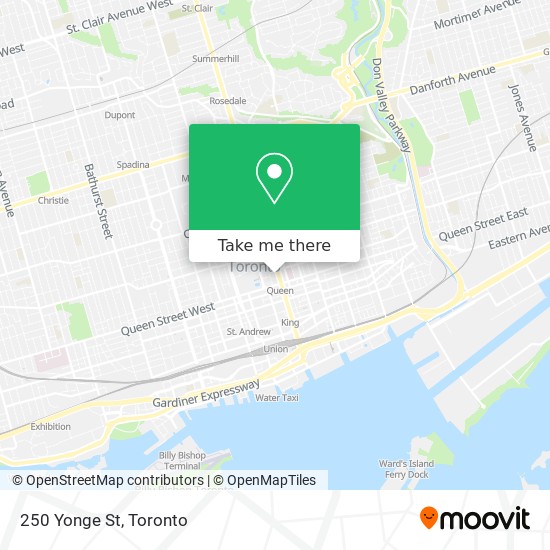 250 Yonge St map