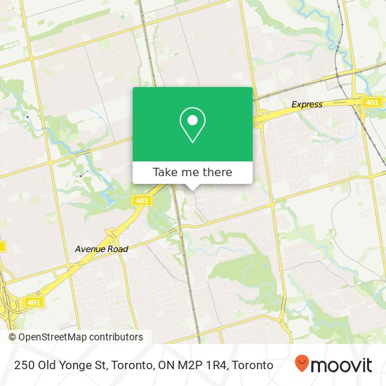 250 Old Yonge St, Toronto, ON M2P 1R4 map