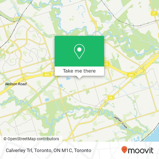 Calverley Trl, Toronto, ON M1C map