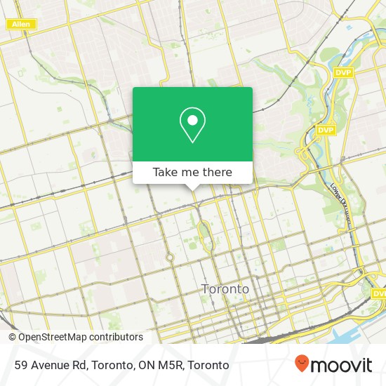 59 Avenue Rd, Toronto, ON M5R map