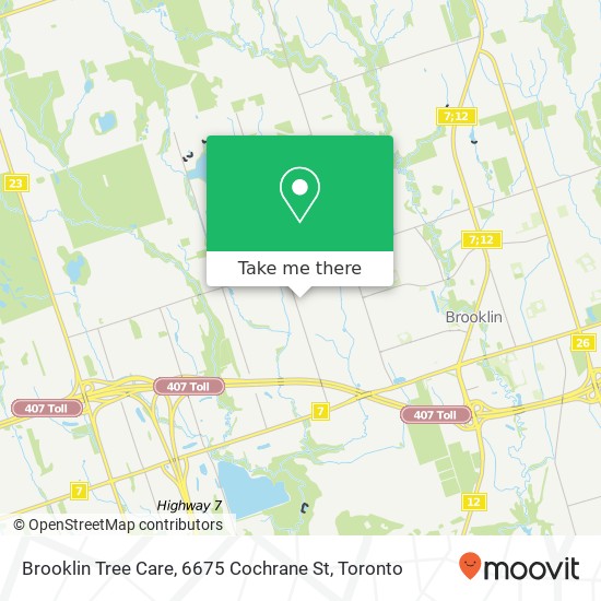 Brooklin Tree Care, 6675 Cochrane St map