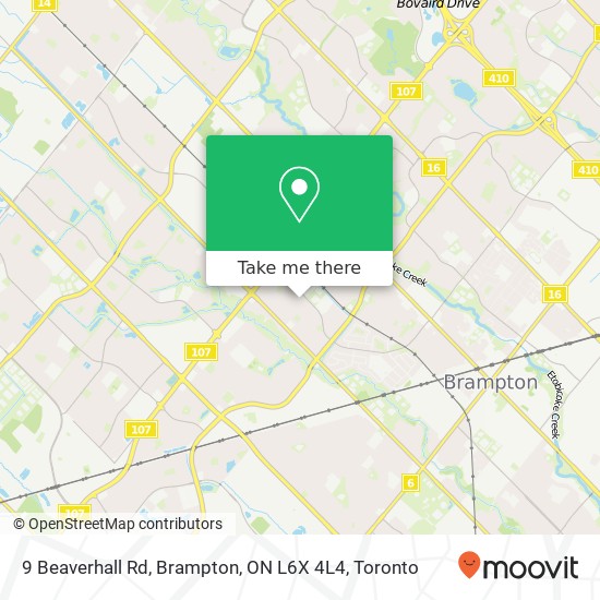 9 Beaverhall Rd, Brampton, ON L6X 4L4 map