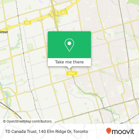 TD Canada Trust, 140 Elm Ridge Dr map