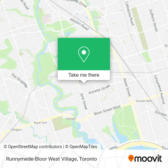 Runnymede-Bloor West Village map