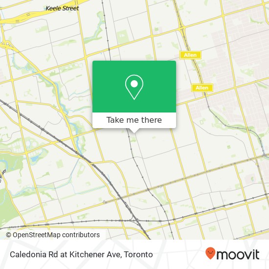 Caledonia Rd at Kitchener Ave map