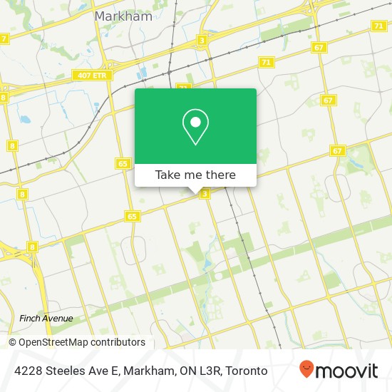 4228 Steeles Ave E, Markham, ON L3R map